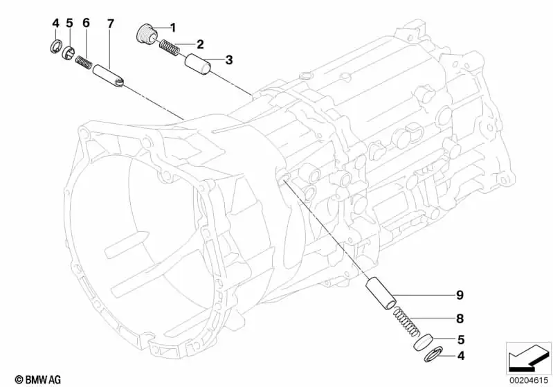 BMW Sperrbolzen 25117539764 - Bildposition 09