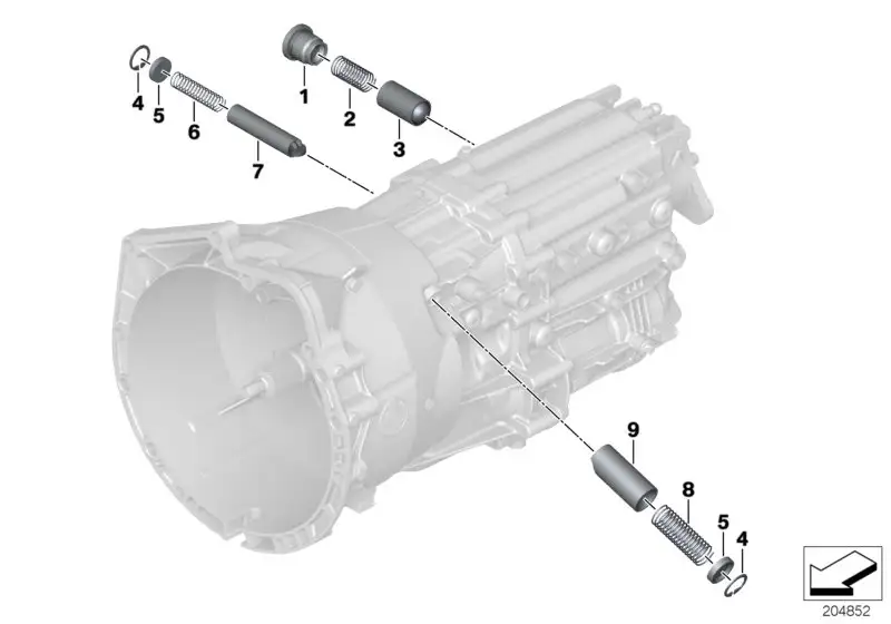 BMW Druckfeder E46 E53 E60 E61 E63 E64 E81 E82 E83 E84 E85 E86 E8