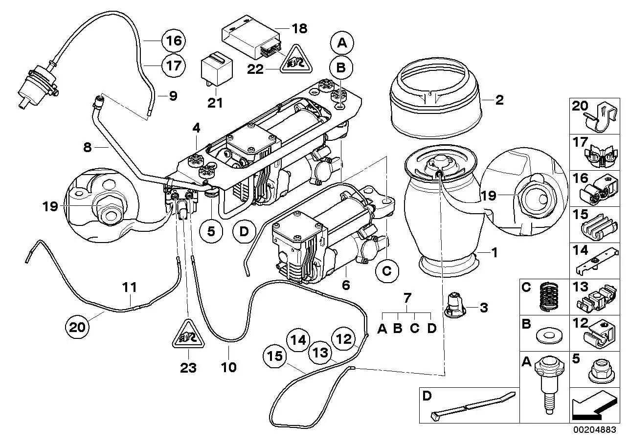 BMW Luftfeder hinten E61 37126765603 - 5er E61