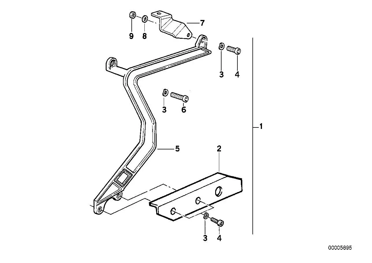 BMW Adapter rechts 46542316148