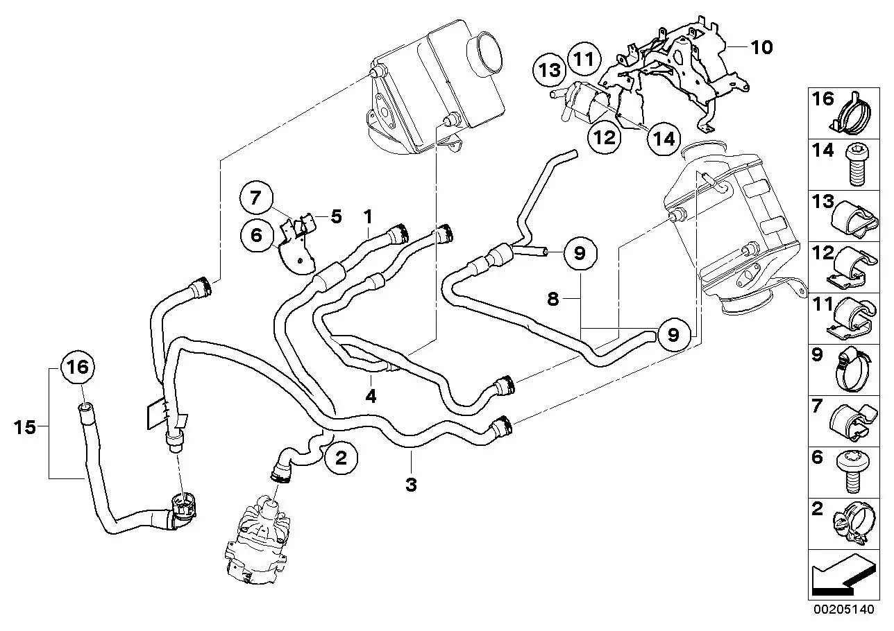BMW Halter Kühlmittelschlauch E70 E71 17117589477