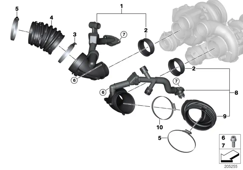 BMW Reinluftkanal 13717848151 - Bildposition 01