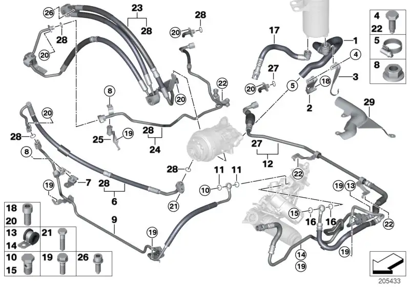 BMW Dehnschlauch Teil 1 32416786394