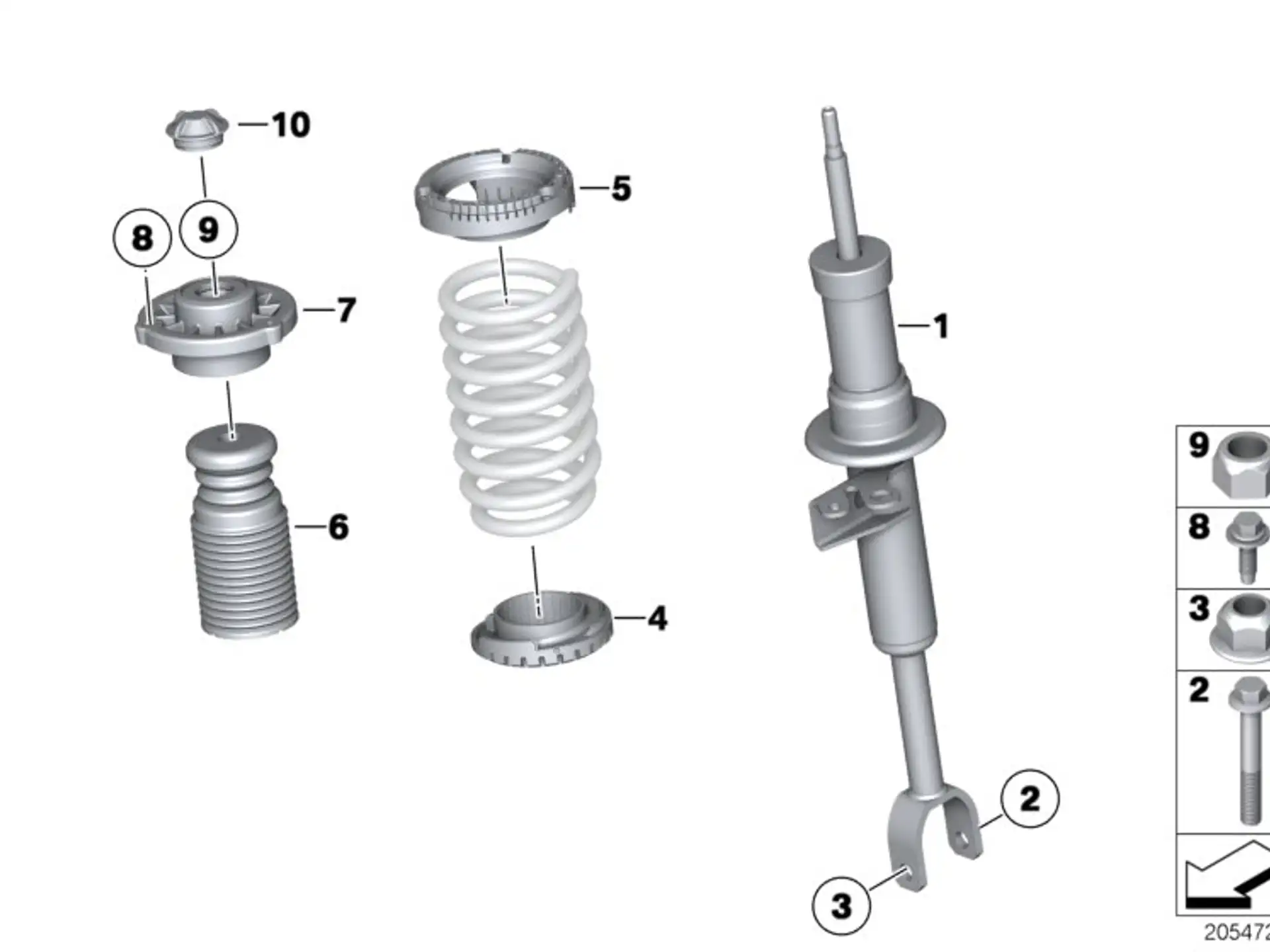 BMW Zusatzdämpfer vorn F07 F10 F12 F13 31336789375