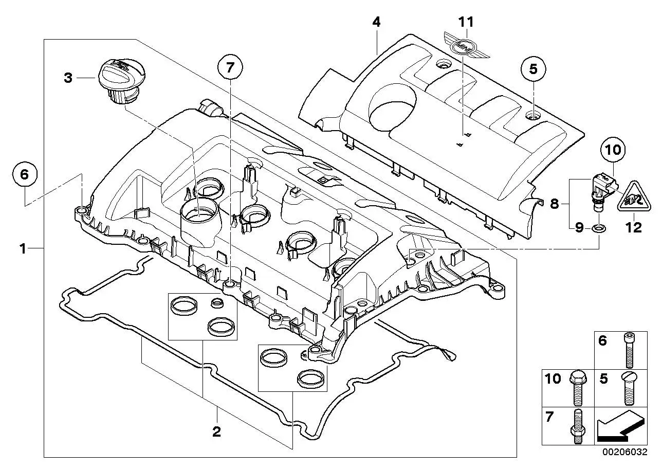 BMW Sechskantschraube R55 R56 R57 R58 R59 R60 R61 11127587919 - B