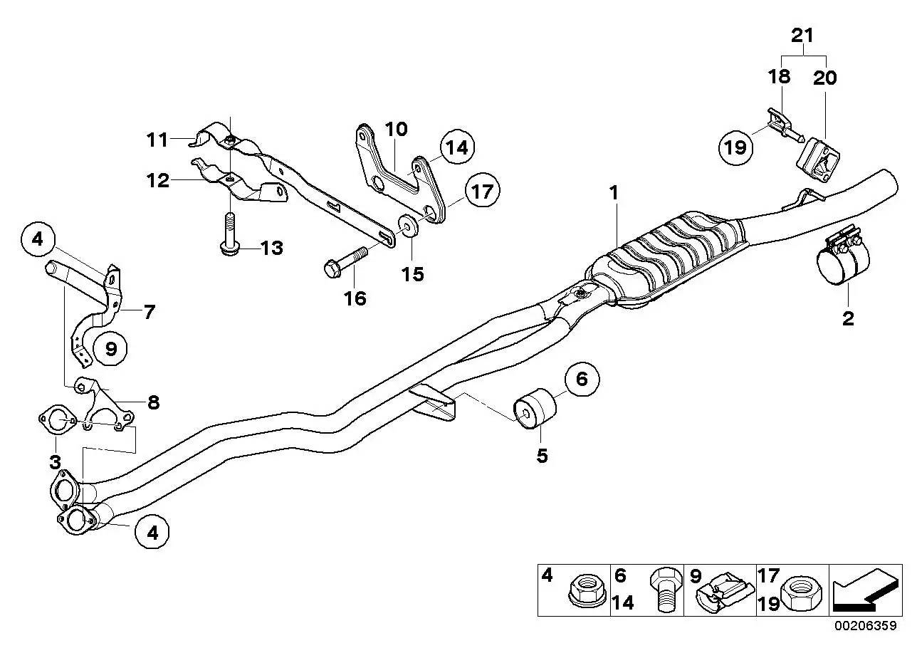 BMW ASA-Schraube E60 E61 E63 E64 E89 F10 F11 07129906244