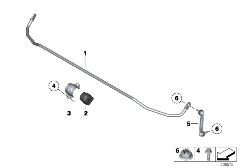 BMW Pendelstütze rechts E84 F20 F21 F22 F23 F30 F31 F32 F33 F34 F36 G20 G21 G29 M40i I12 I15 33506785608