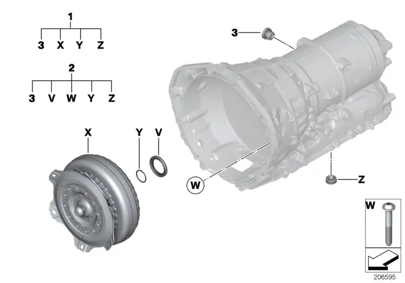 BMW Reparatursatz Drehmomentwandler F07 F10 F11 F20 F21 F22 F31 F