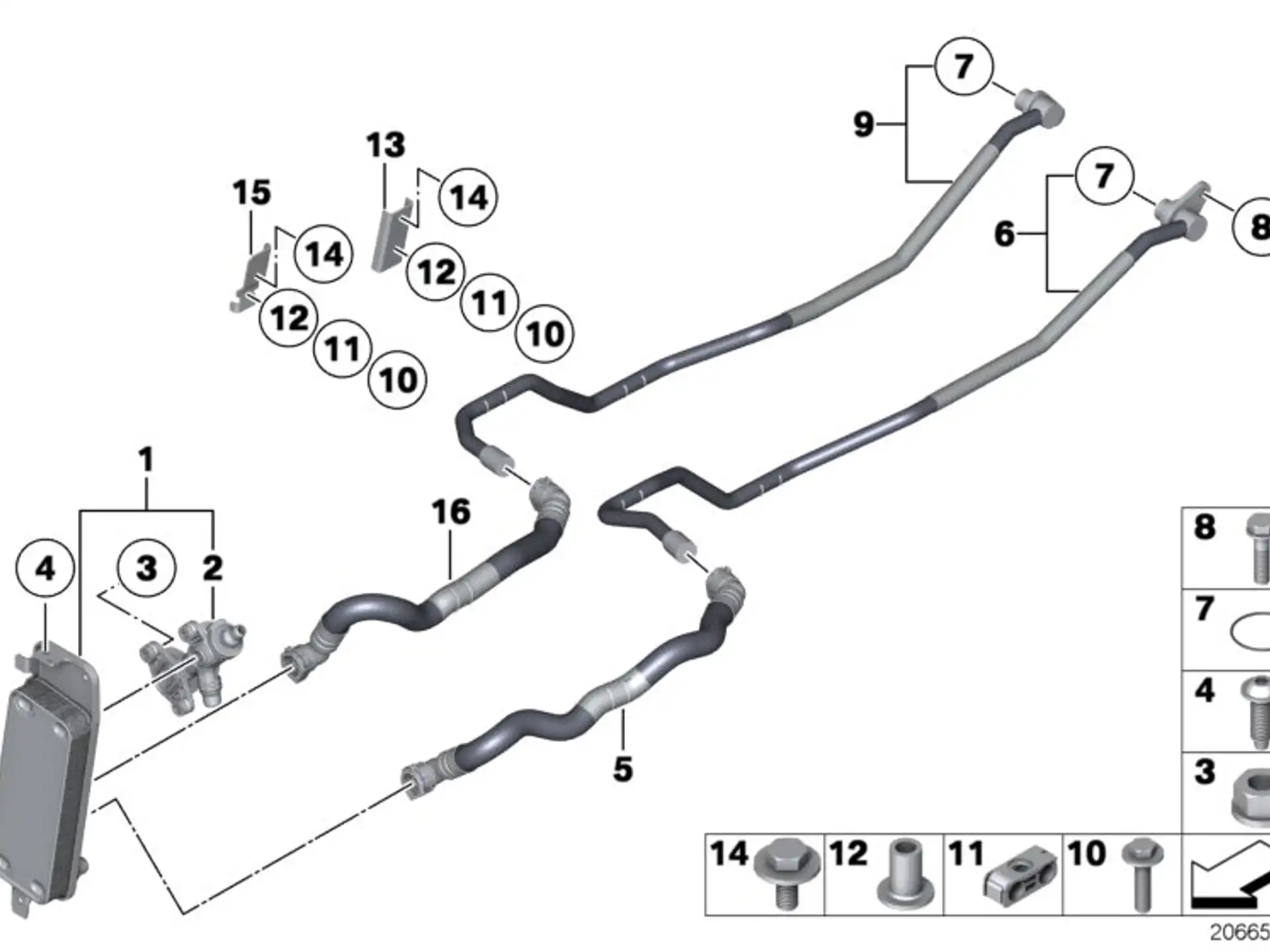 BMW O-Ring E70 E71 E72 F01 F02 F04 F06 F07 F10 F11 F12 F13 F15 F16 F25 F26 F85 F86 G12 17227800958