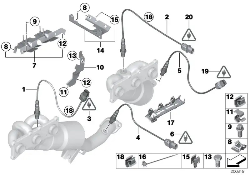 BMW Lambda-Monitorsonde E70 E81 E82 E83 E84 E87 E88 E89 E90 E91 E