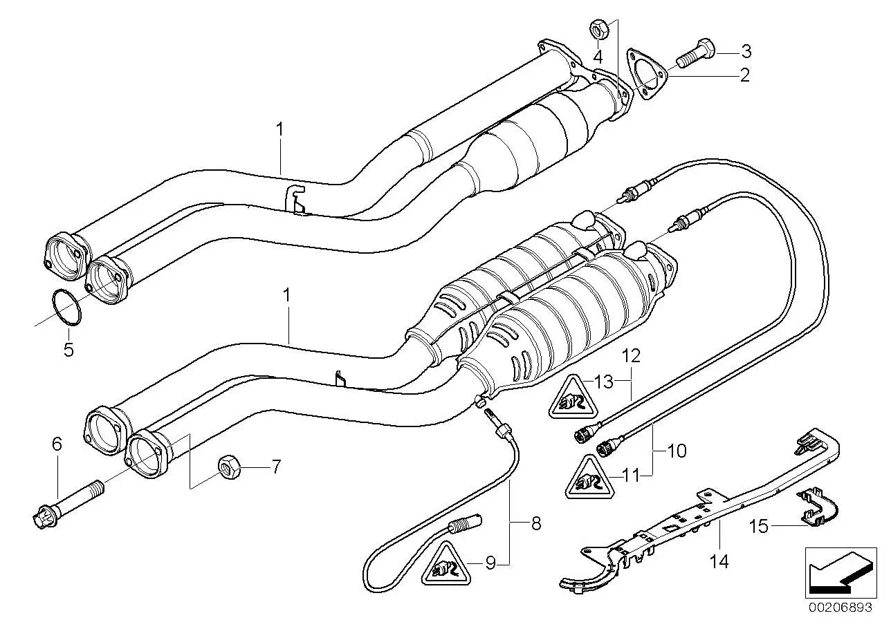 BMW Lambdasonde E46 11787832035 - 3er E46