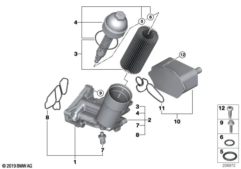 BMW ASA-Schraube E60 E61 E63 E64 E65 E66 E70 E71 E83 E90 E91 E92