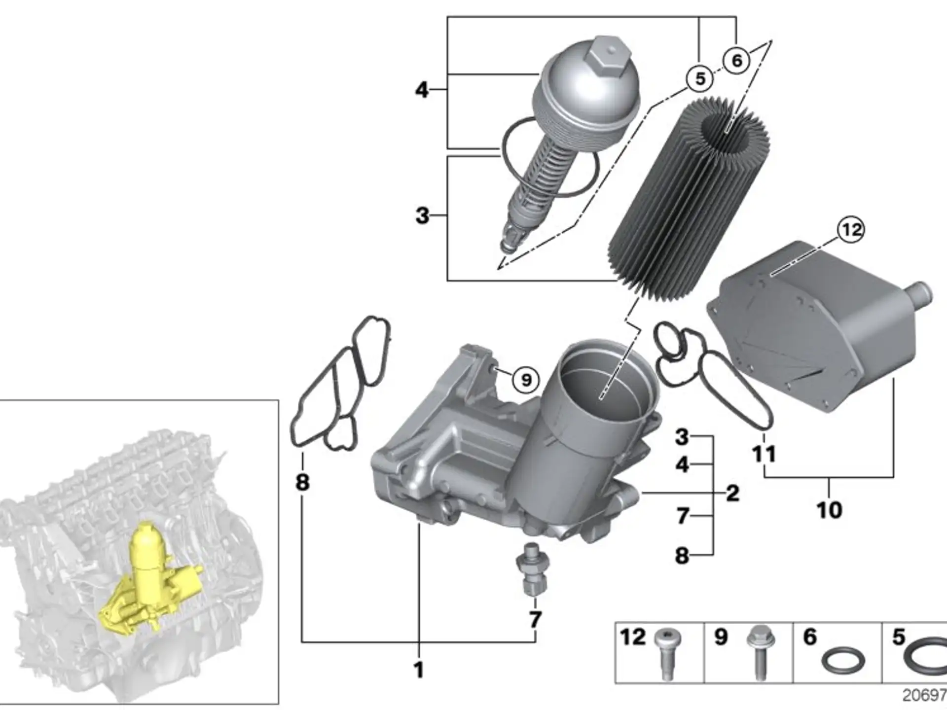 BMW Profildichtung E46 E53 E60 E61 E63 E64 E65 E66 E70 E71 E83 E90 E91 E92 E93 11427788463