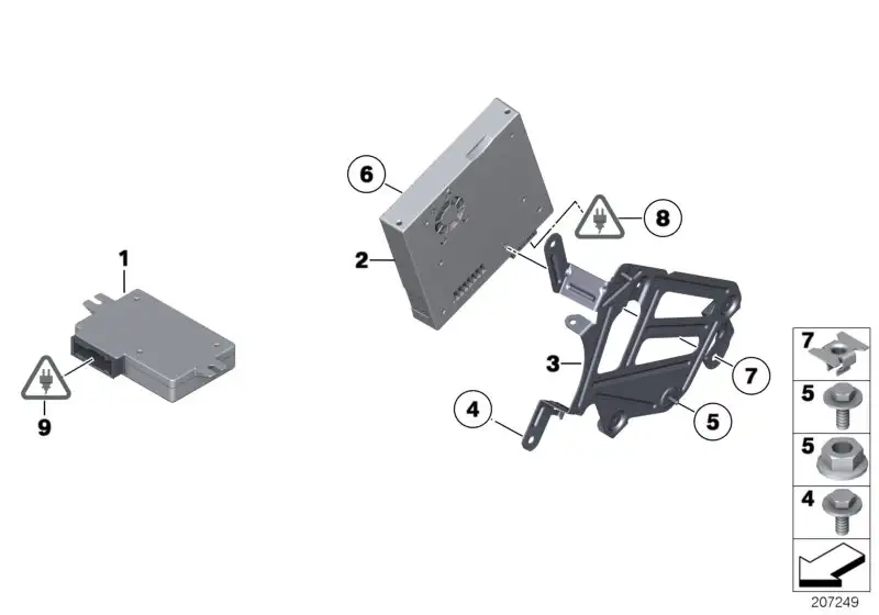 BMW Halter TV Modul F10 65159174272