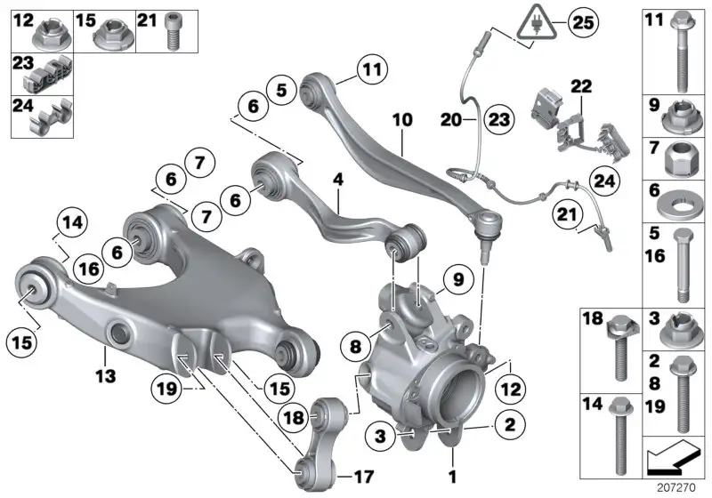 BMW Schwinge links 33326797083