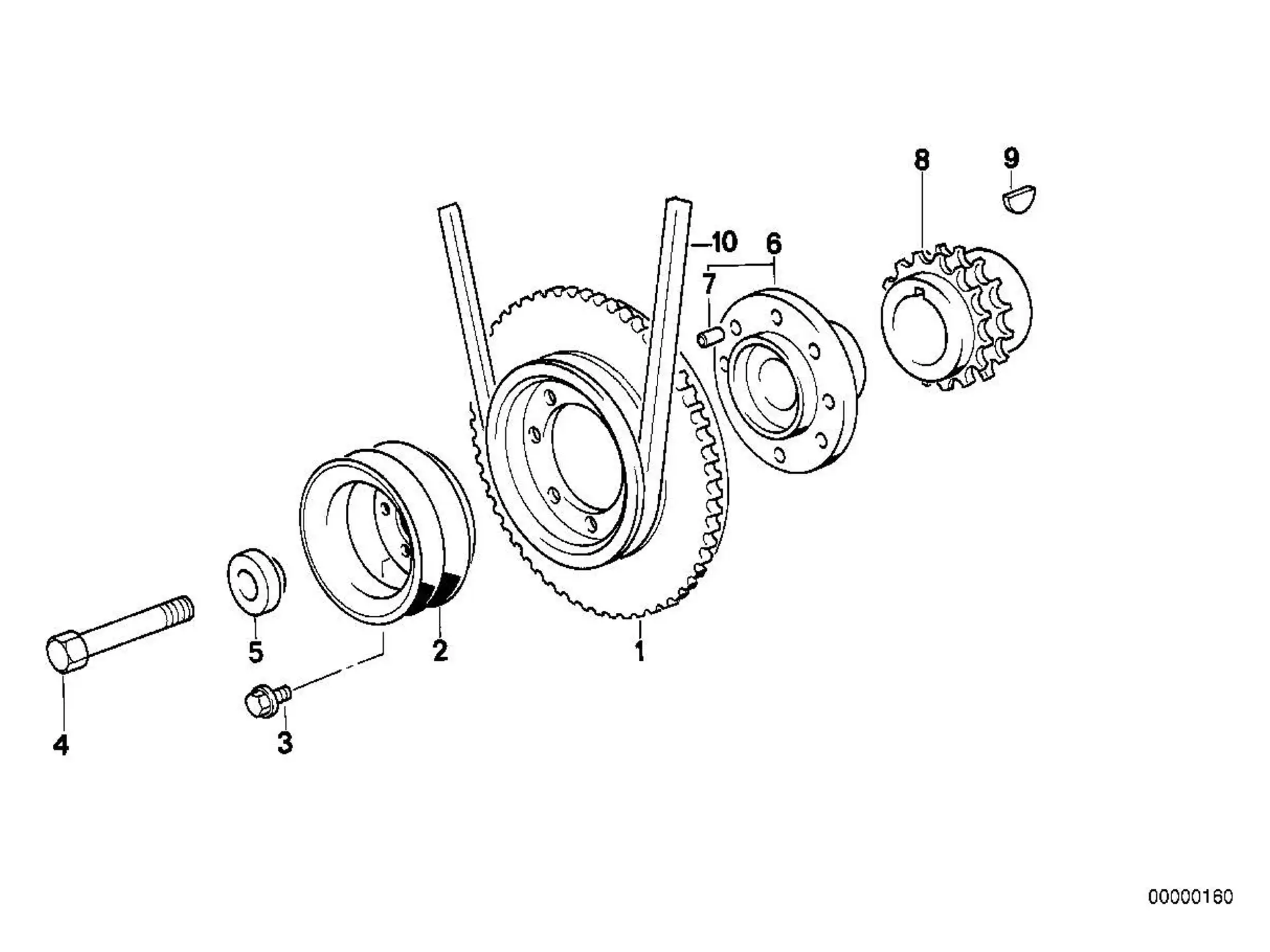 BMW Keilriemen E30 E34 E36 11231721408