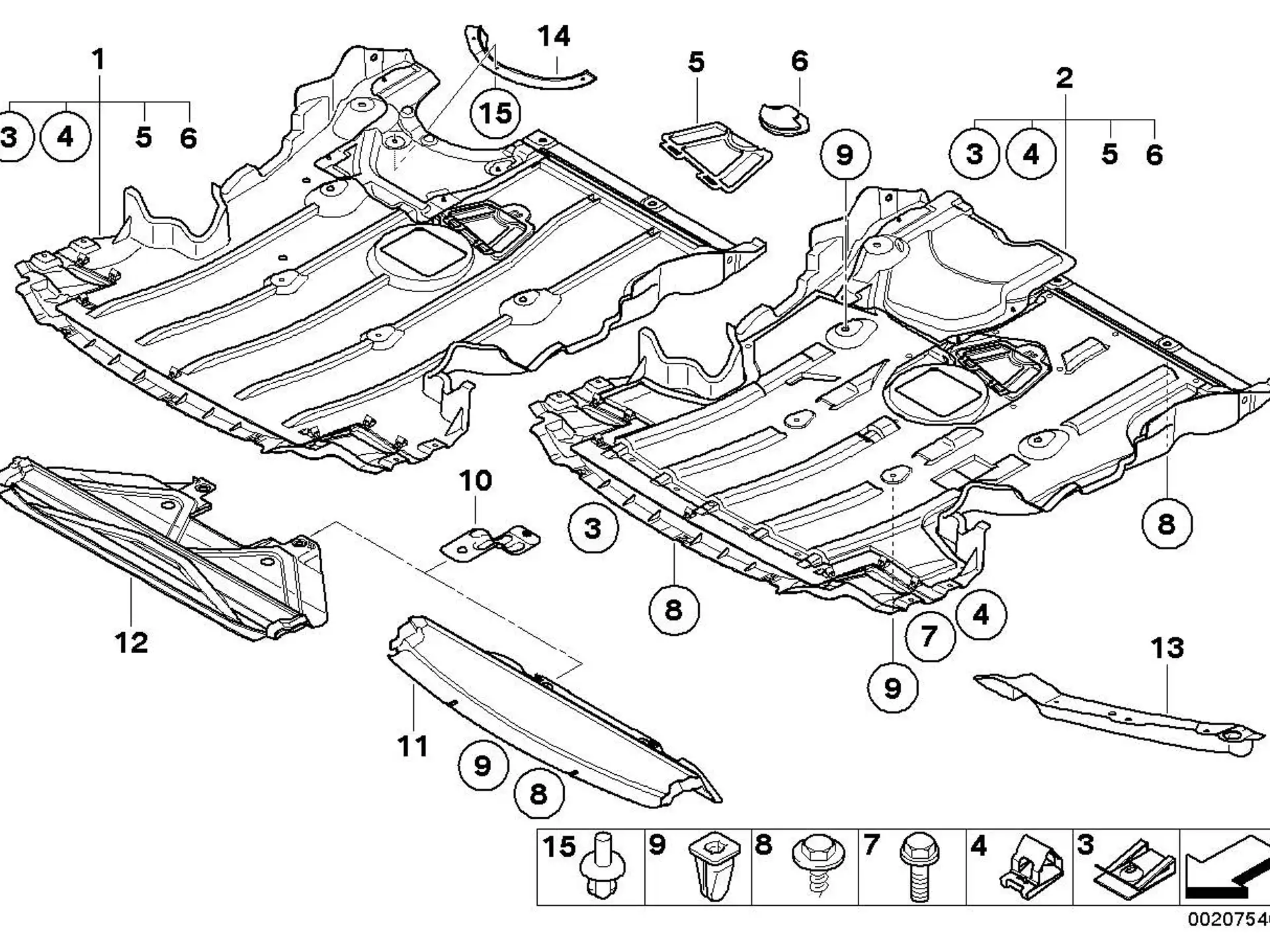 BMW Motorraumabschirmung E82 51758046495
