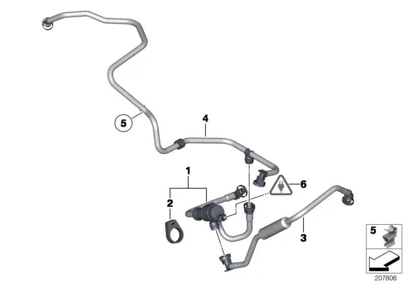BMW Saugstrahlpumpe mit Leitungen F25 F26 13907601507