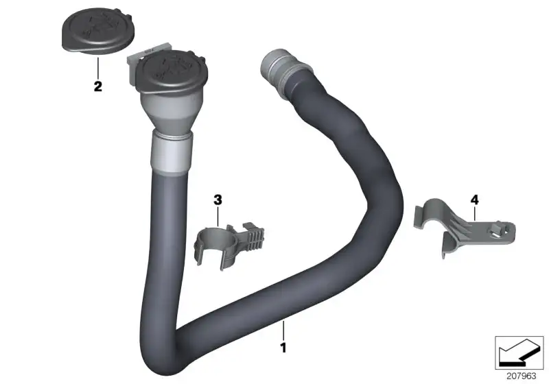 BMW Halter Befüllkanal E81 E82 E84 E87 E88 E90 E91 E92 E93 616671
