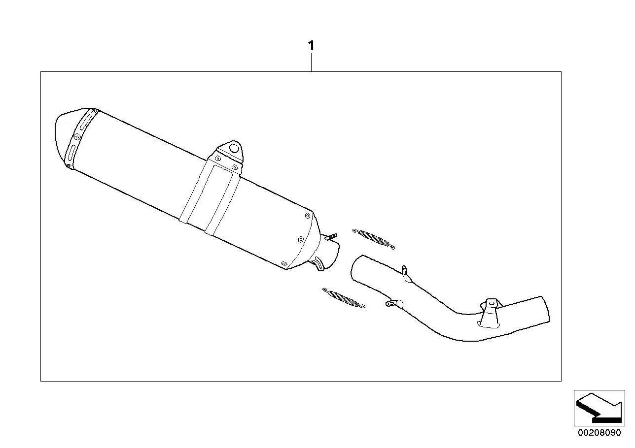 BMW Satz Schalldämpfer Racing K16 18127726570