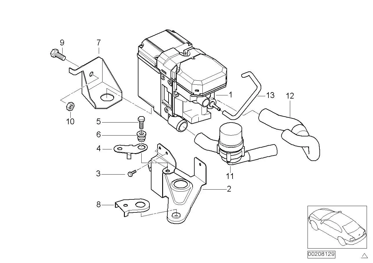 BMW Wasserpumpe Standheizgerät E38 E39 E46 64126918940 - 3er E46,