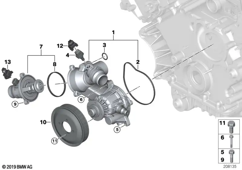 BMW Riemenscheibe E70 11517545295 - Bildposition 10