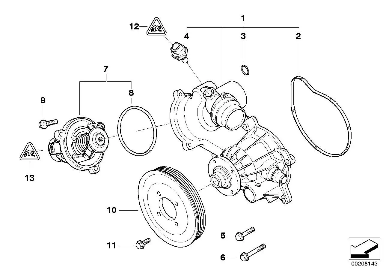 BMW Riemenscheibe 11517506667 - 7er