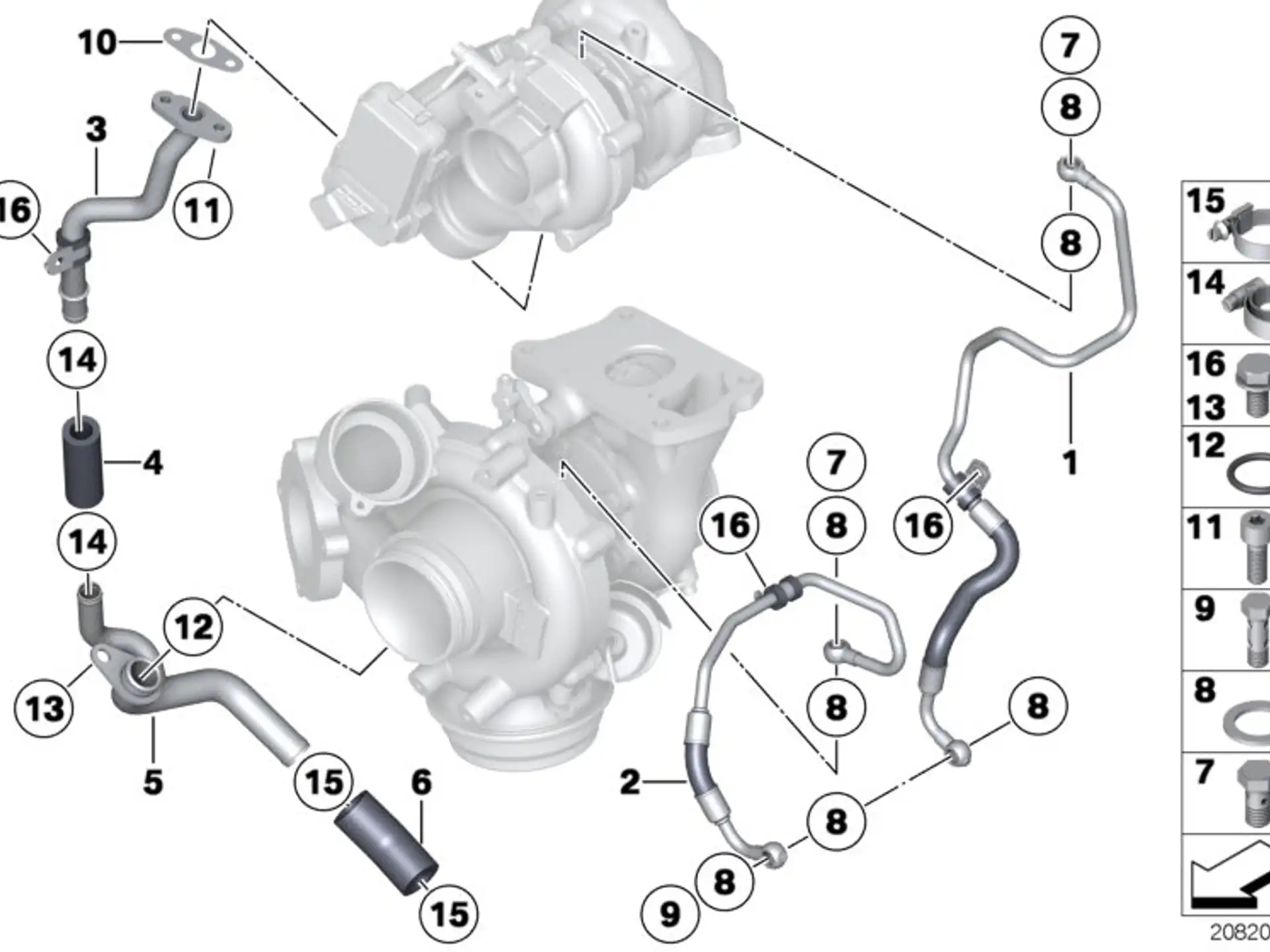 BMW O-Ring E60 E61 E63 E64 E70 E71 F01 F06 F07 F10 F11 F12 F13 F15 F16 F25 F26 F30 F31 F32 F33 F34 F36 11427832782