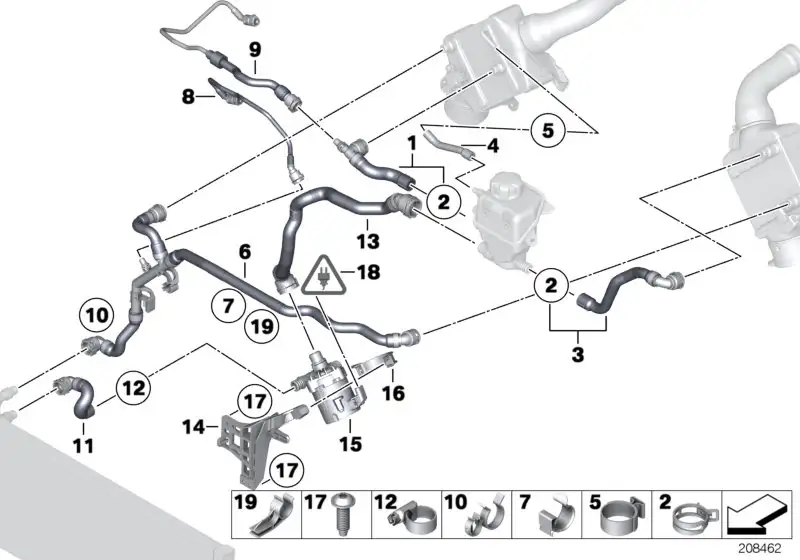 BMW Kühlmittelschlauch F01 F02 F04 17127591512