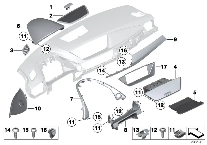 BMW Blende CID E84 51452991264