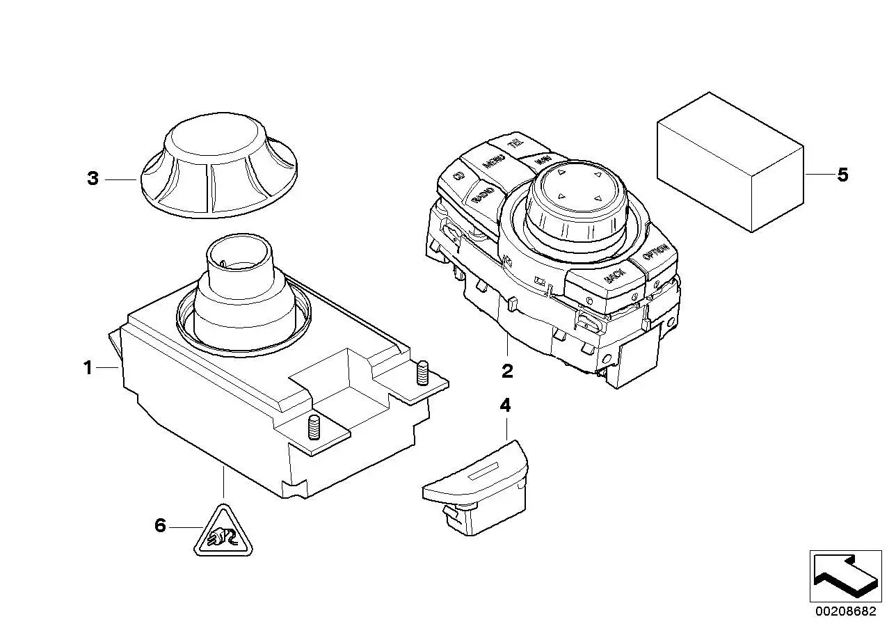 BMW Controller E60 E61 E63 E64 65826944884 - 5er, 6er
