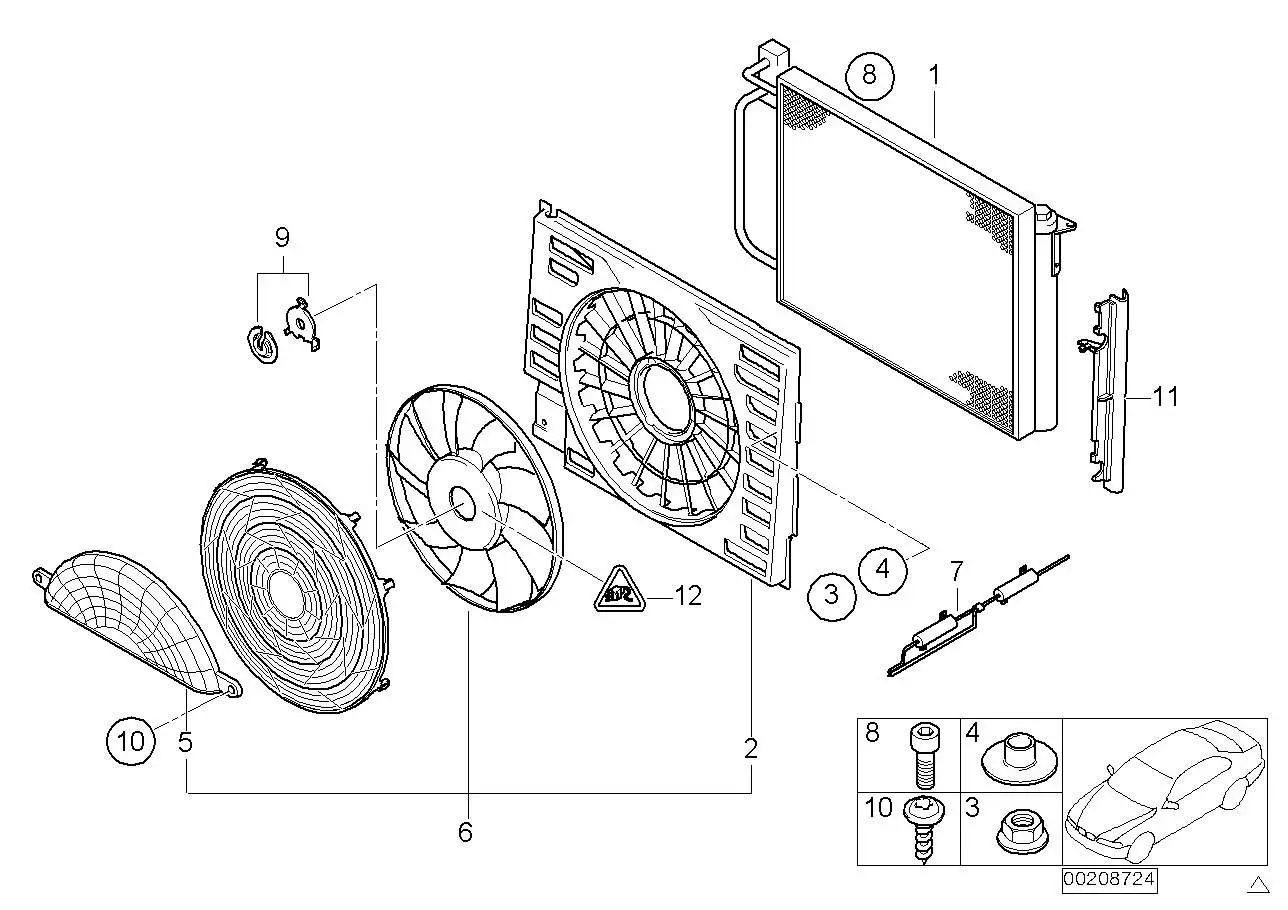 BMW Kondensator E38 64538378439 - Bildposition 01