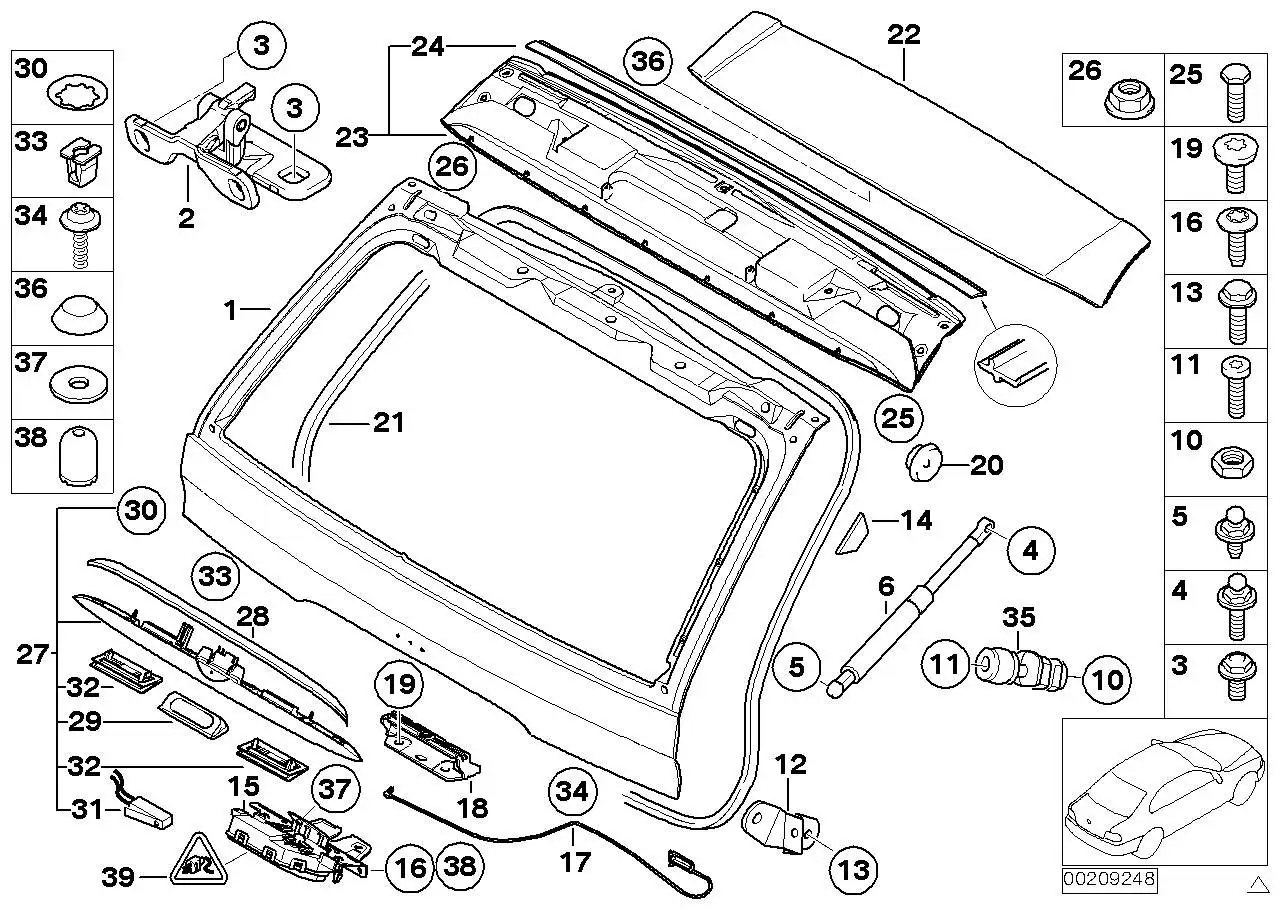 BMW Gasdruckfeder E53 51248402405 - Bildposition 06