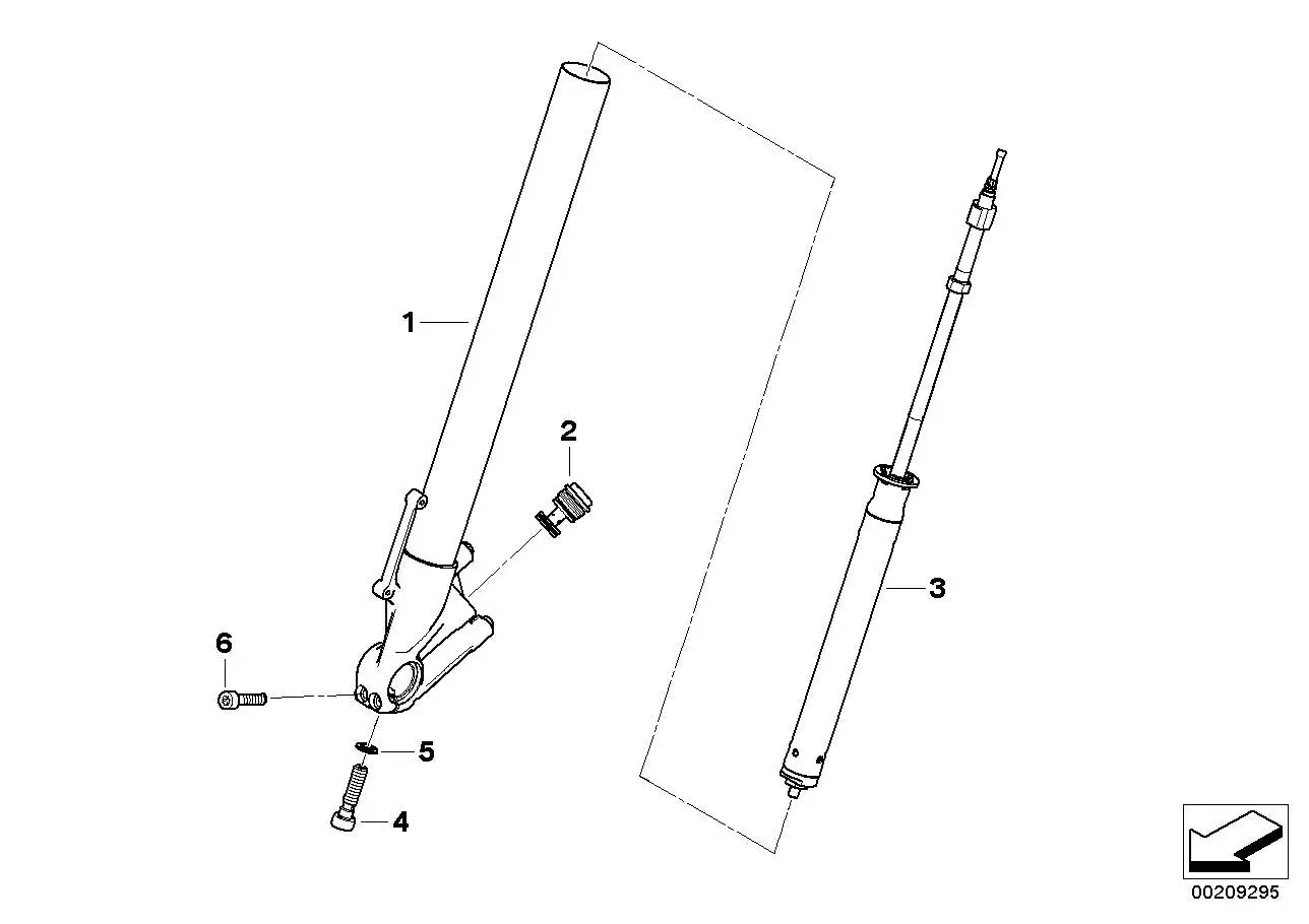 BMW Gleitrohr rechts 31427713588 - Bildposition 01