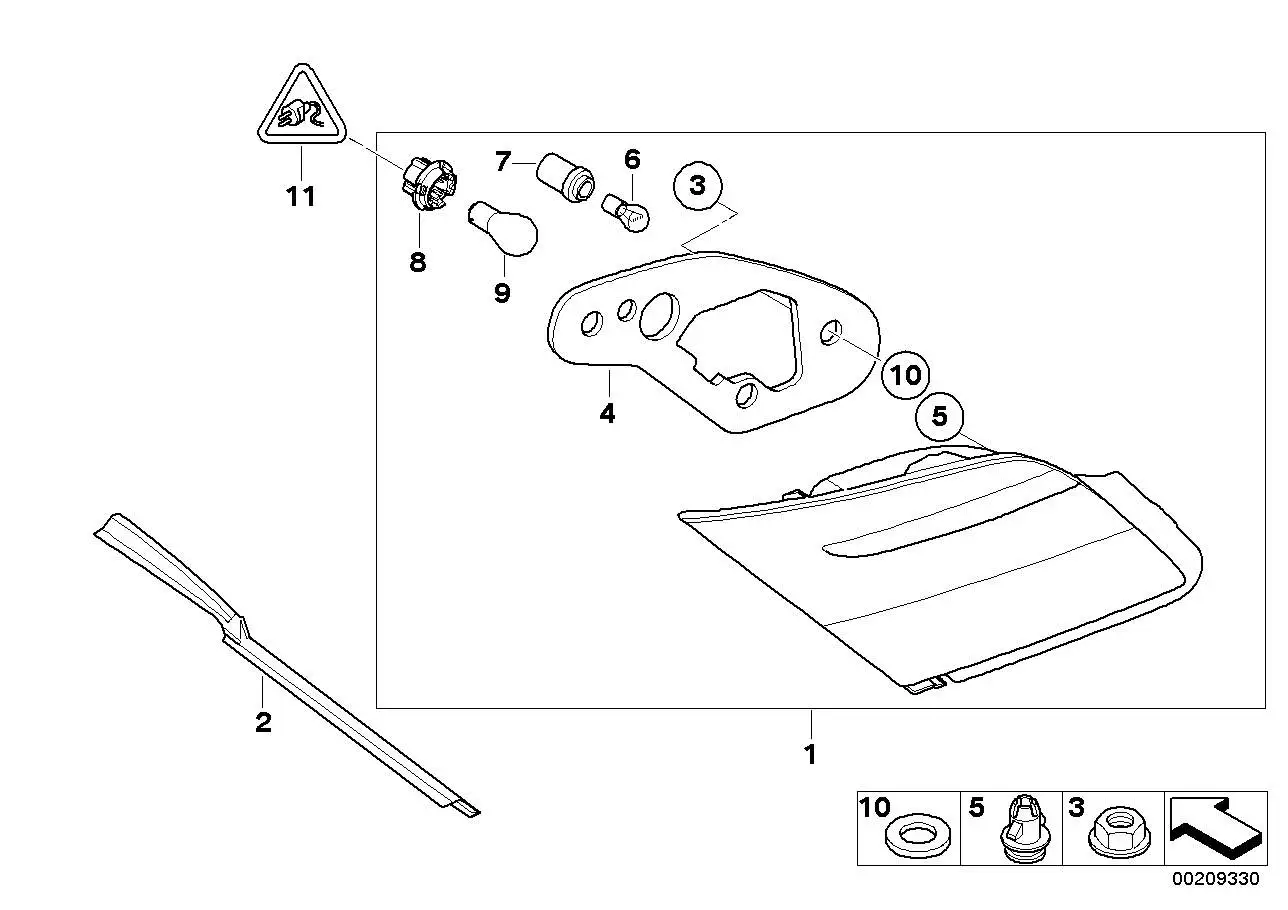 BMW Lampenfassung E53 E65 E66 E70 E83 63216943036 - 7er, X3, X5
