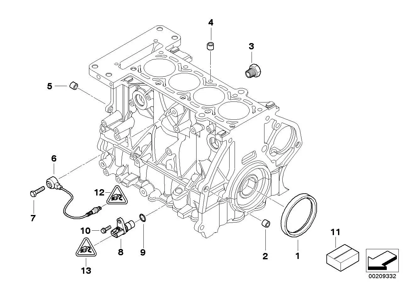 BMW Passhülse R50 R52 R53 07107513004