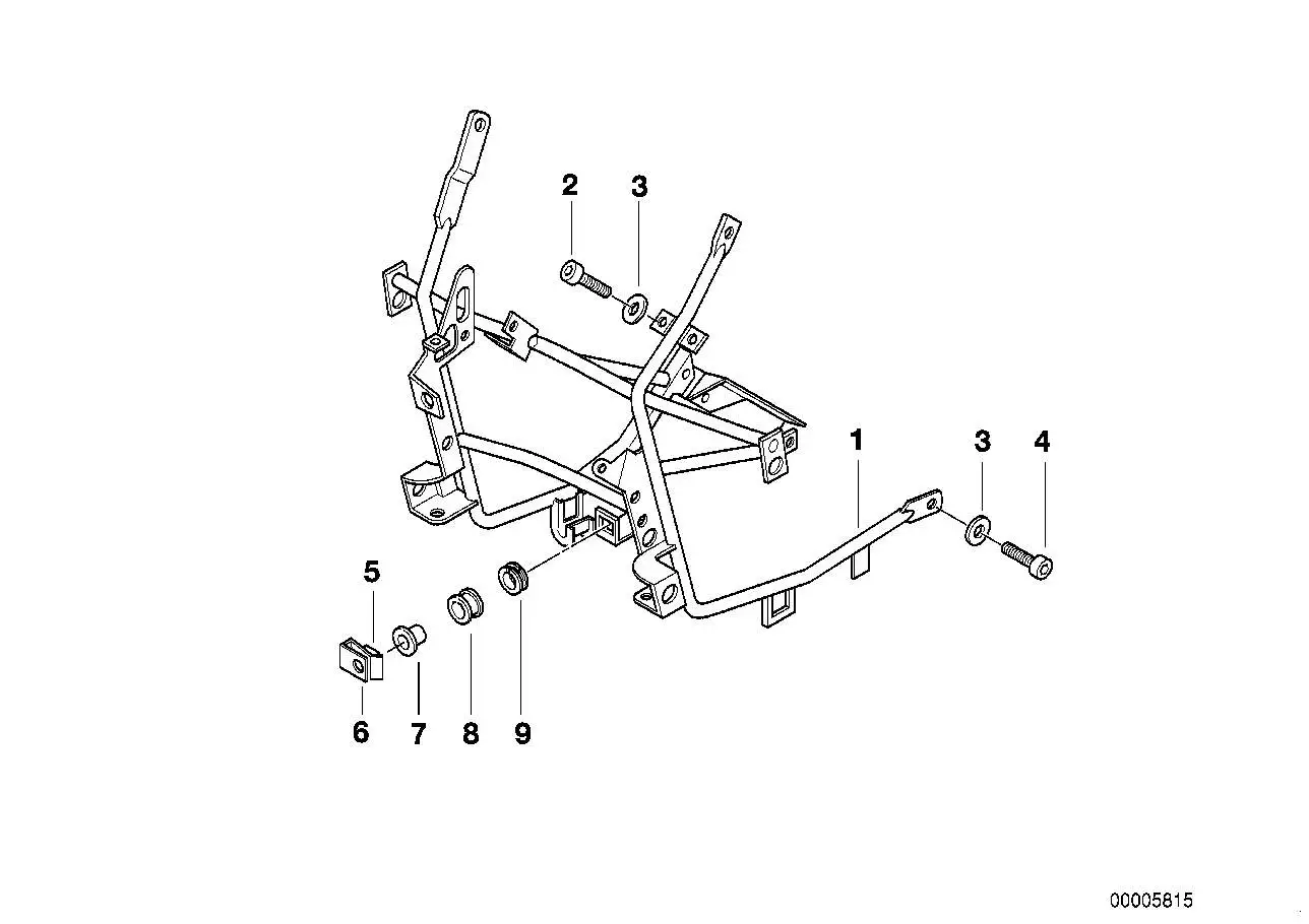 BMW Verkleidungshalter R22 46637651240