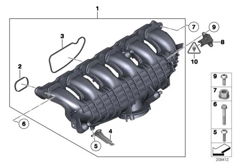 BMW Drucksensor E70 E71 E82 E84 E88 E89 E90 E91 E92 E93 F01 F02 F