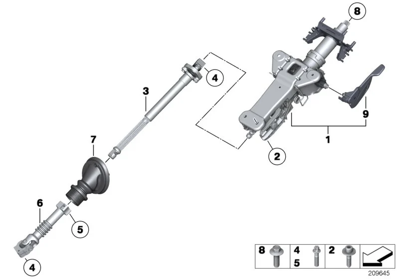 BMW Verstellhebel F07 F10 F11 32306795462