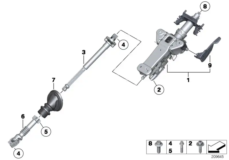 BMW Verstellhebel F07 F10 F11 32306795462 - 5er