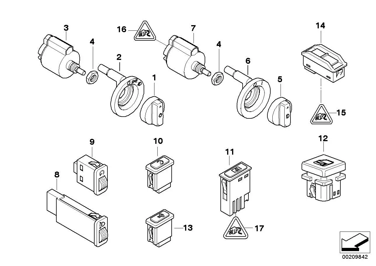 BMW Helligkeitsregler 61318360461 - Bildposition 09