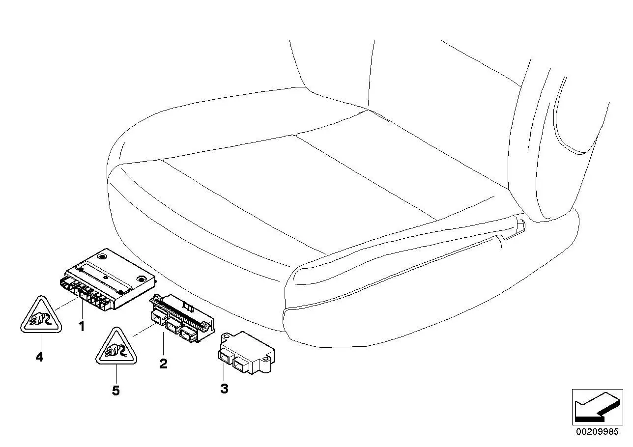 BMW Sitzmodul E60 E61 61359182128 - 5er E60, 5er E61
