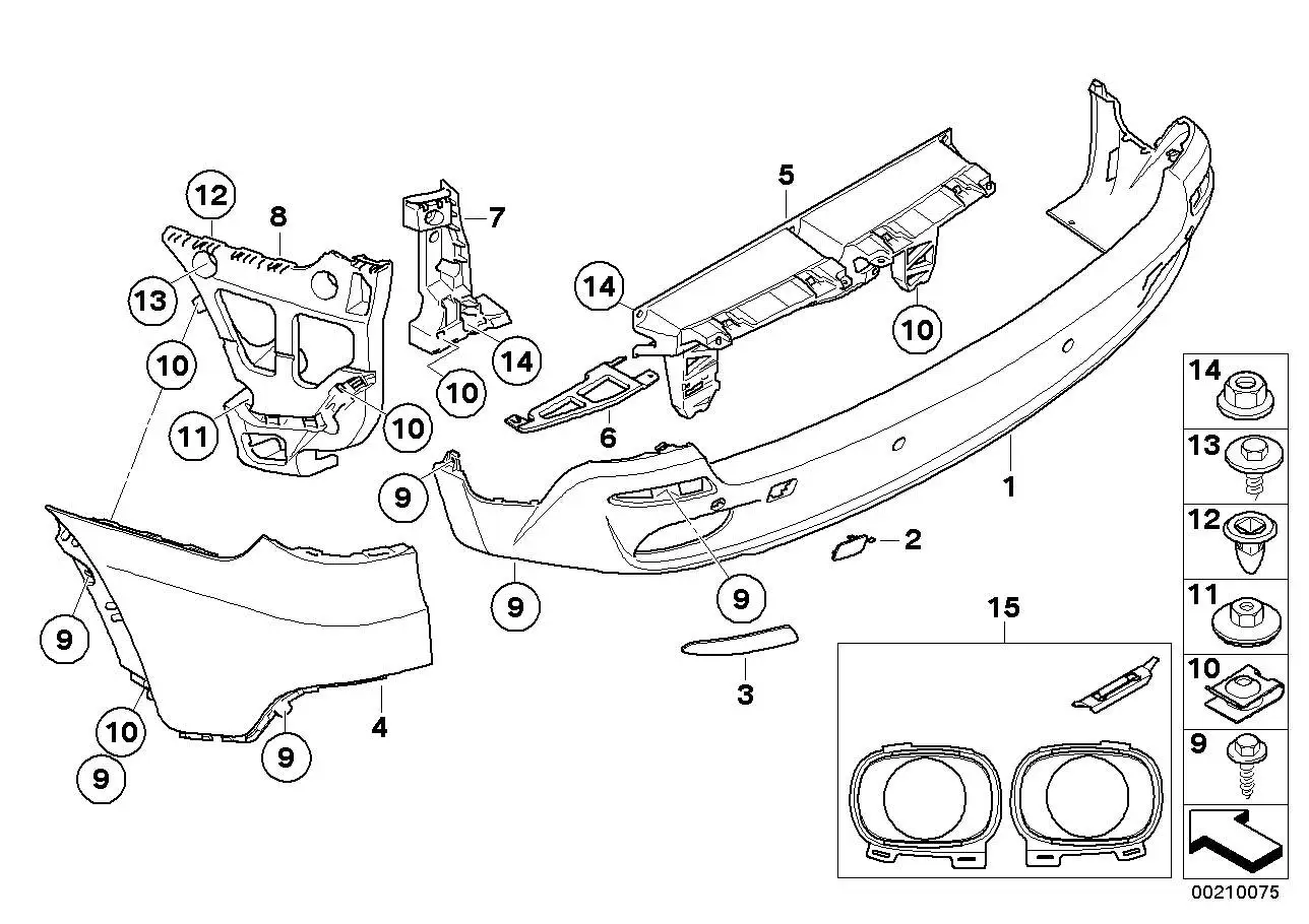 BMW Klappe Abschleppöse links 51127158447 - Bildposition 02