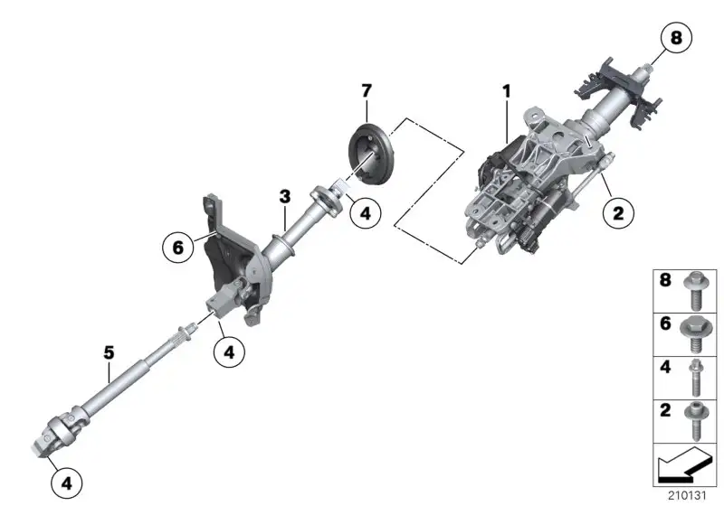 BMW Kreuzgelenk F01 F02 F04 F06 F07 F10 F11 F12 F13 32306859833 -