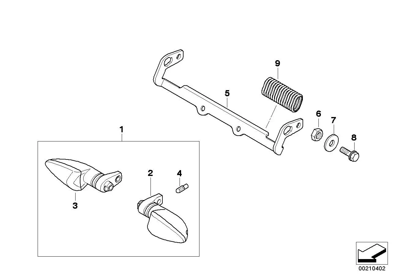 BMW Blinkerhalter vorn K16 63137712497