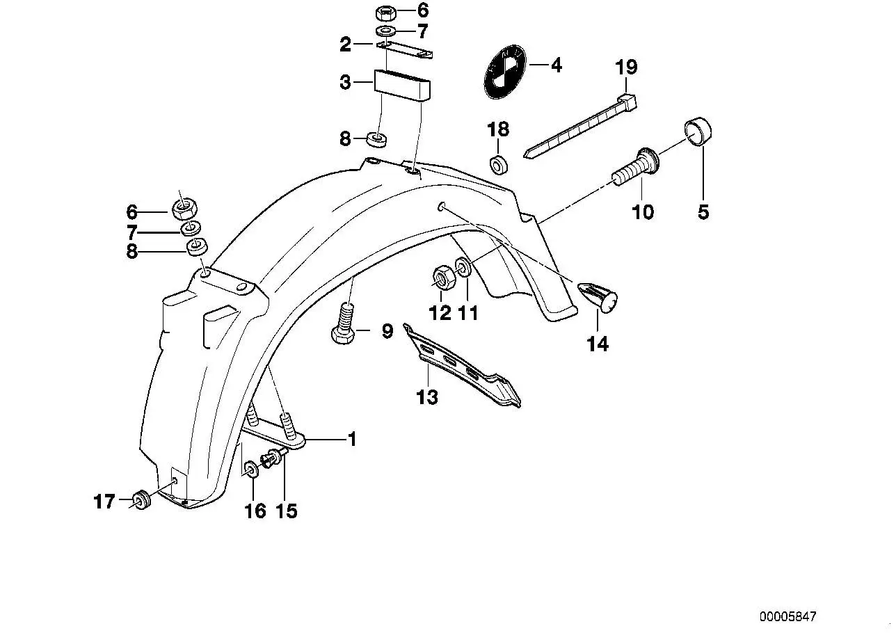 BMW Distanzstück oben 46622331614 - Bildposition 02