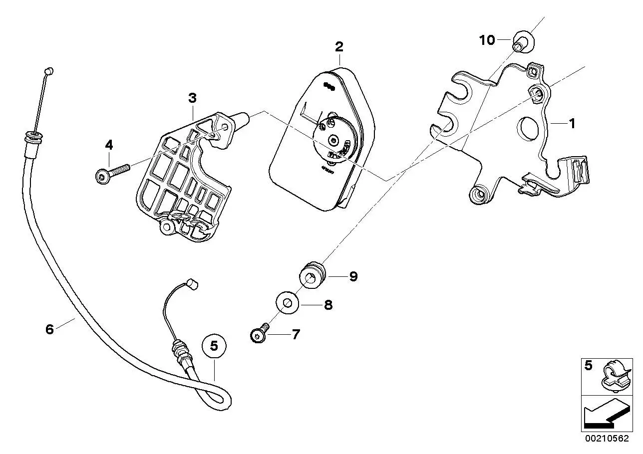 BMW Stelleinheit Abgasklappe K42 K46 18307718135 - Bildposition 0