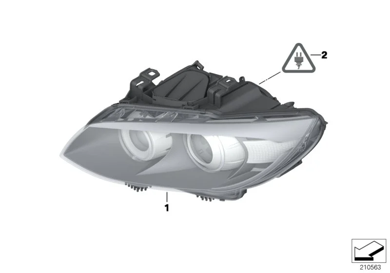 BMW Scheinwerfer Bi-Xenonlicht rechts E92 E93 63117273204