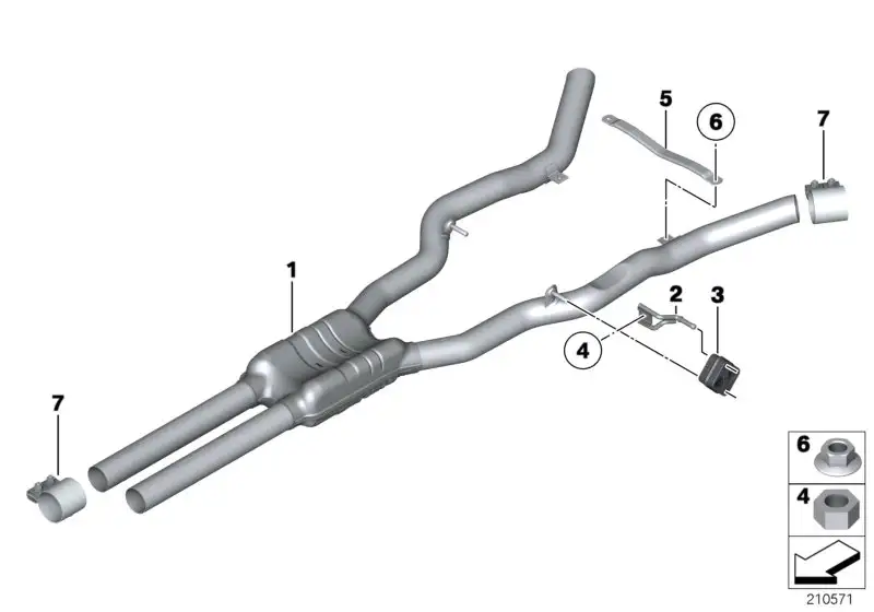 BMW Strebe F10 F11 F12 F13 18307598717
