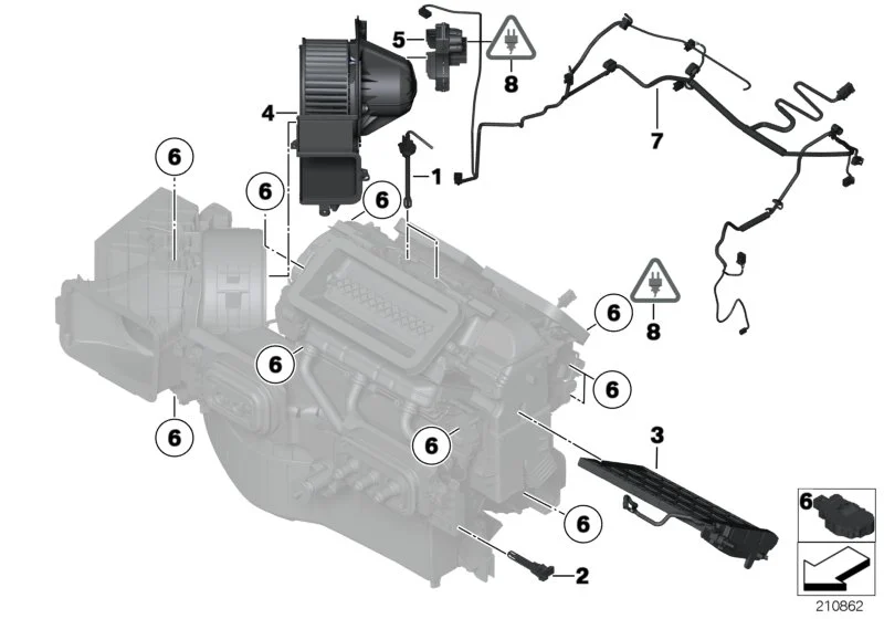 BMW Gebläse F15 F16 F85 F86 64119291177